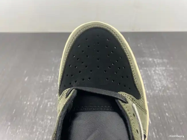 Kick Theory OG TRAVIS 1 SCOTT DM7866-002 X AIR JORDAN 'BLACK LOW SP OLIVE' 0507